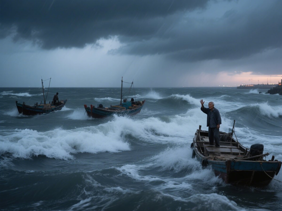 Naniense's tweet photo. When the storm hits, even the sturdy mooring lines tremble like drowsy eyes—yet we stand firm. https://t.co/YSNzUEoreX
