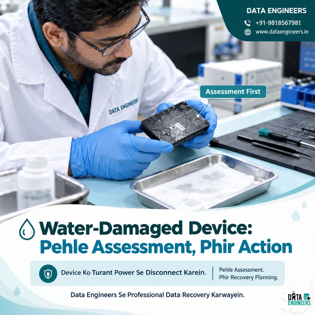data_engineers's tweet photo. Important data hai?
 Data Engineers se professional data recovery assessment karwayein.

📞 +91-981-856-7981
 🌐 https://t.co/QAaPwZmt7R

#WaterDamagedDevice #WaterDamageRecovery #DataRecovery #DataRecoveryServices #HardDriveRecovery #HardDiskRecovery #HDDRecovery #SSDRecovery https://t.co/wxABxO2no4