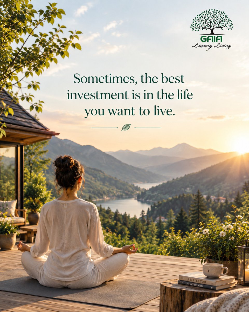 gaialuxury's tweet photo. The best investment isn’t always something you own. Sometimes, it’s time for yourself. 🌿

A peaceful escape, good food and quiet moments to slow down, breathe and simply be.

Invest in a life that makes you feel alive. 🏔️

#GaiaLuxuryLiving #MountainLife #LuxuryLiving #Himachal https://t.co/kXd1sVvRnE