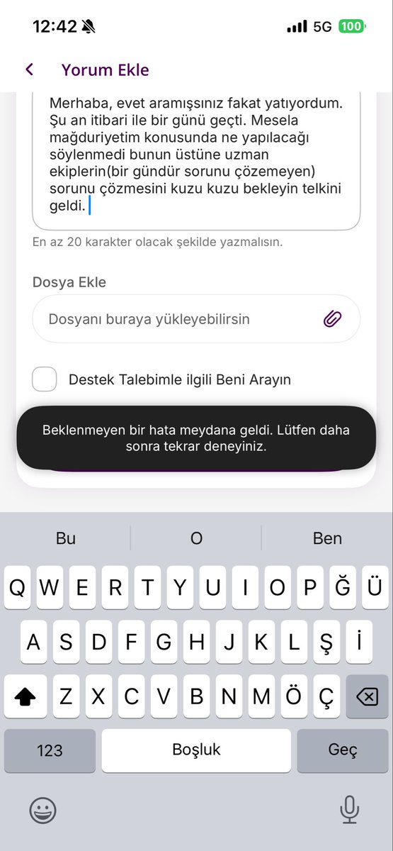AsabiBey2's tweet photo. @Turknet genel arıza adı altında sürekli kesintiler yapıyorsunuz. 05 ekimden beri internet yok. Destek kaydı açtım, 06 Ekim saat 09:17 de aramışsınız ve ulaşamadık demişsiniz. Şimdi destek kaydına yeni mesaj atmak istediğimde de hata veriyor :). 1 günü altı net yok. https://t.co/9G1pDBbfFy