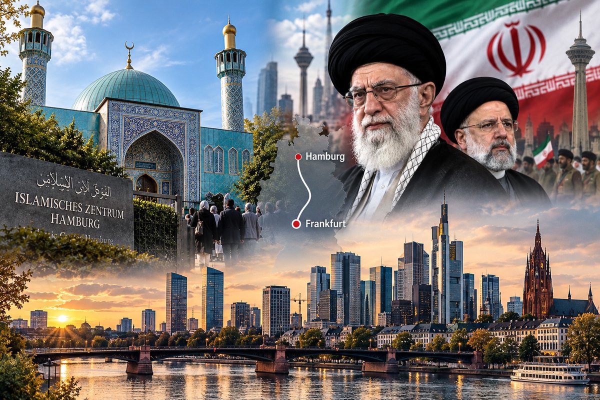 susannschroeter's tweet photo. Nach der Schließung des Islamischen Zentrums Hamburg, der Europa-Zentrale des iranischen Regimes, verlagern sich die Strukturen des schiitischen Islamismus zunehmend nach Frankfurt. Hier haben sie erfolgreiche Allianzen mit linken Organisationen geschmiedet. 
Ein neuer lesenswerter Report des American Jewish Committee (AJC), Ramer Institute zeigt, wie die links-islamistische Kooperation funktioniert, welche Organisationen und Akteure dabei von Bedeutung sind. Wie in Berlin spielen antiisraelische Demonstrationen und die Solidarität mit der Hamas eine wesentliche Rolle.
#Iran, #Hamas, #Islamismus,#Antisemitismus, #Frankfurt, #Linke 
https://t.co/nVNBj7lrNX