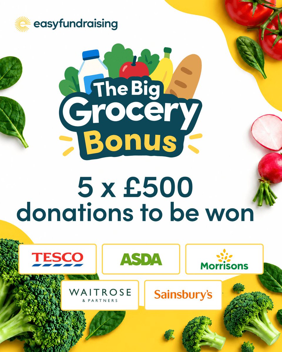 easyuk's tweet photo. 5 x £500 donations are up for grabs and your cause could benefit from our Big Grocery Bonus. 🎉

To get your cause in the draw, you and fellow supporters simply need to shop and raise a donation from any of our leading supermarkets by 31 October. 🛍️

https://t.co/7ohe5H1zEm 🔗 https://t.co/8vpiSpp96A