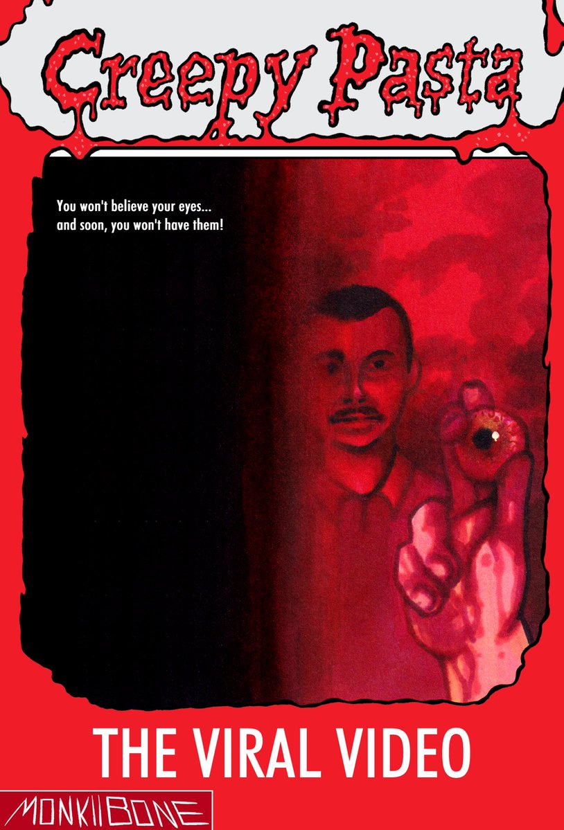 MonkiiBone's tweet photo. Creepypasta goosebumps cover series 

I recall a moment way back in middle school where i was dared to watch this in full during lunch, and as i mentioned in the lavender town &amp; rap rat covers, i used to be very superstitious and thought i was actually gonna die later LOL https://t.co/j3lQjHIwnW