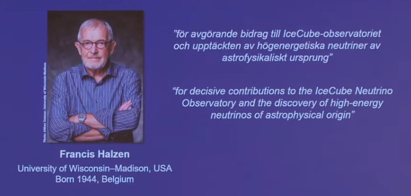 Krushnaprasad77's tweet photo. The 𝟮𝟬𝟮𝟲 𝗡𝗼𝗯𝗲𝗹 𝗣𝗿𝗶𝘇𝗲 𝗶𝗻 𝗣𝗵𝘆𝘀𝗶𝗰𝘀 has been awarded to Francis Halzen “for decisive contributions to the IceCube Neutrino Observatory and the discovery of high-energy neutrinos of astrophysical origin.”
#NobelPrize #NobelPrize2026 #Astrophysics https://t.co/L68xvF9zOL