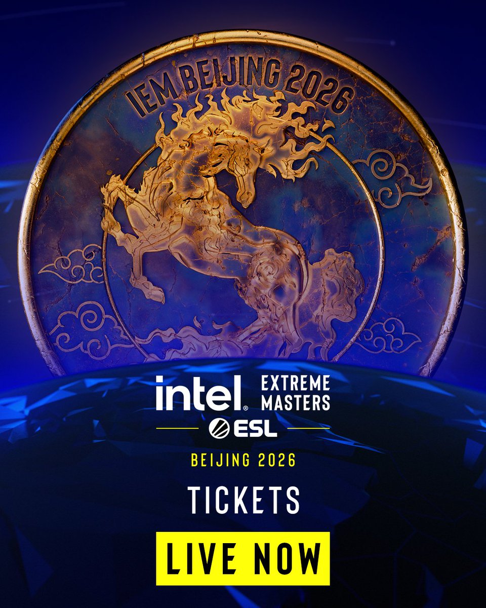 ESLCS's tweet photo. #IEM Beijing 2026 tickets are on sale NOW 🐎🇨🇳

It's time for a new dynasty of Counter-Strike to begin. https://t.co/CK4o6FliEC
