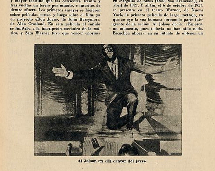 cinepastor's tweet photo. Y hoy, además del cumpleaños de @DiasDeCine, se celebra también otra fecha muy importante para la Historia del Cine.

Un 6-10-1927 se estrenaba "El cantor de Jazz" ("The Jazz Singer", #AlanCrosland, 1927) considerada como la primera película sonora (aunque es casi toda muda). https://t.co/QzryoovtT0
