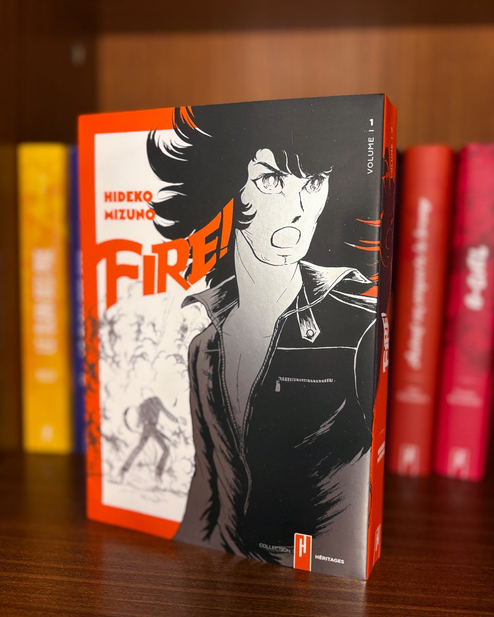 AKATAmanga's tweet photo. On a reçu cette beauté au bureau… et ça claque ! 🎸

Rendez-vous le 21 octobre pour découvrir le tome 1 de "Fire !" de Hideko Mizuno, autrice pionnière du manga, enfin publiée en français.

On a hâte de lire vos retours 🔥 https://t.co/RfufyfkBrn