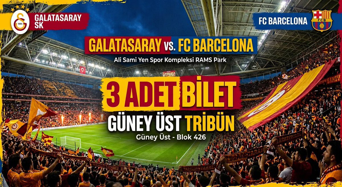 yirmi_4's tweet photo. @GalatasaraySK Barcelona maçına 2 adet güney üst yan yana biletimiz vardır. Tam balkonda ve çapraz açıda. Kornet direği hizası. İlgilenenler Dm atsın. https://t.co/tysepbYHYB