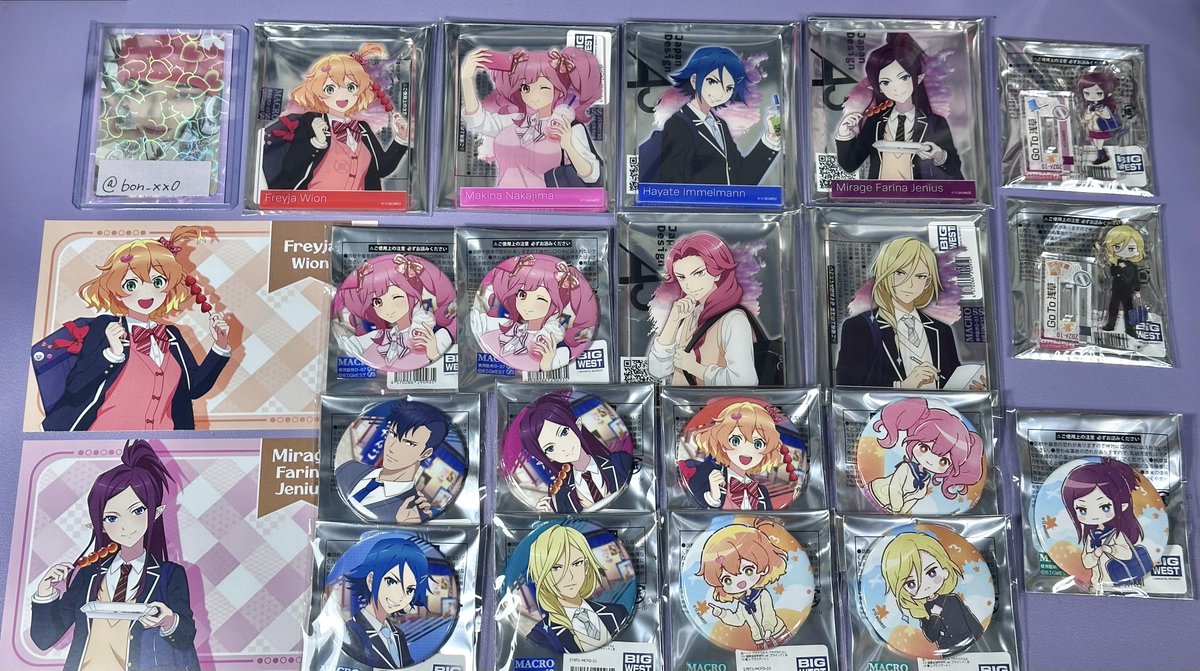 bon_xx0's tweet photo. マクロス マクロスΔ A3 Go To 浅草！超時空修学旅行 ワルキューレ

譲 】⭐️フレイア マキナ ハヤテ ミラージュ
キース ボーグ メッサー

求】 画像①同異種 美雲  / 定価➕送料

フレイア:交換のみ
郵送でのお取引になります📮 https://t.co/Ky4CMXxwVE