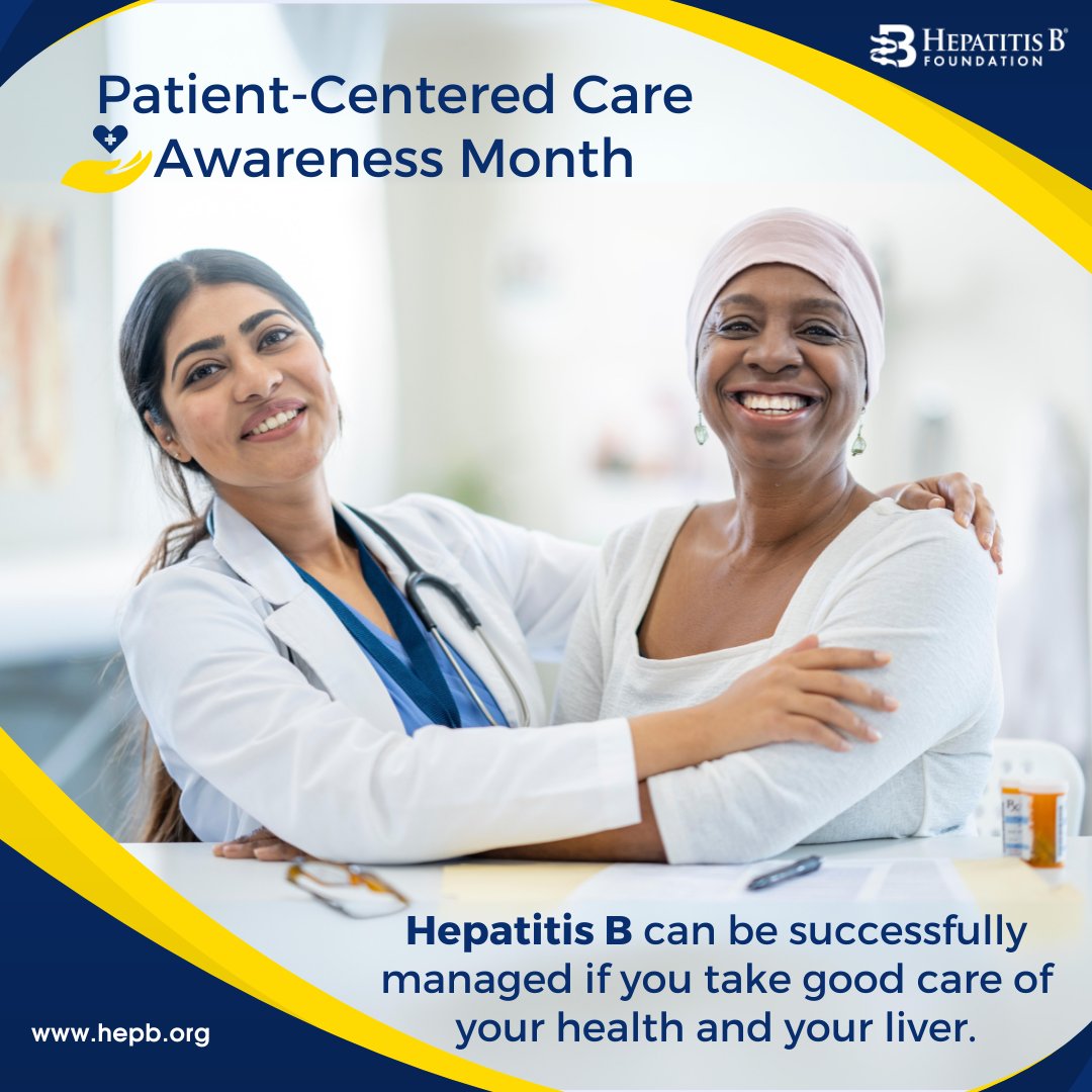 HepBFoundation's tweet photo. October is Patient-Centered Care Awareness Month! The Hepatitis B Foundation and the Association of Asian Pacific Community Health Organizations (AAPCHO) established Hep B United to address and eliminate hepatitis B. ๐ฉบ
๐ #GetInvolved: https://t.co/x15M48Cqt7 https://t.co/7cwVkCZRxR