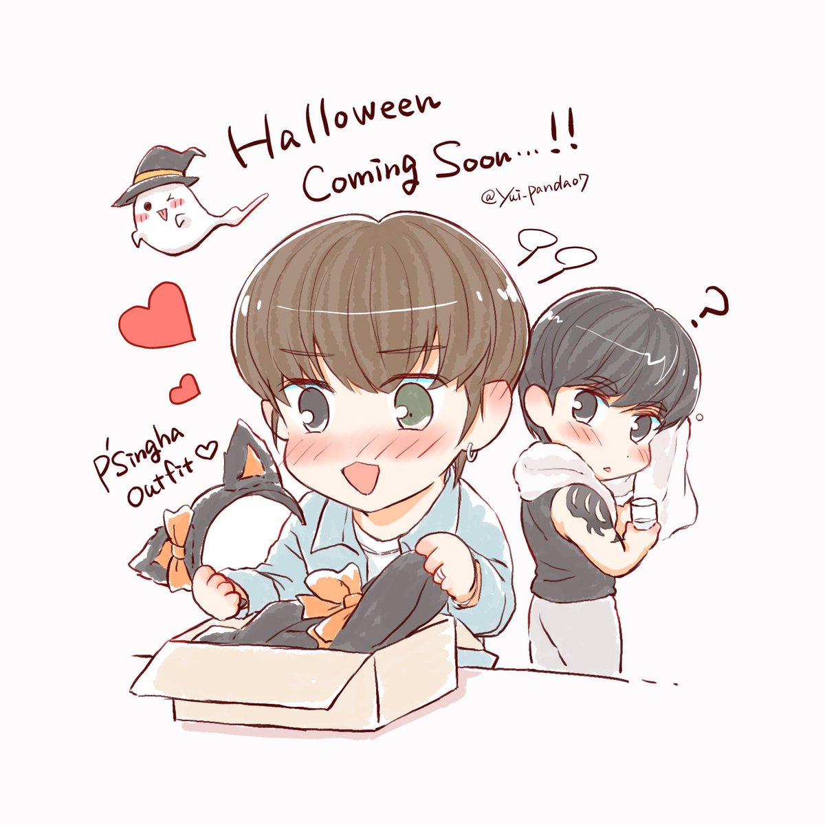 yui_panda07's tweet photo. ハロウィン準備中👻🎃💕
#ThupSingha https://t.co/rvIFy0WI58