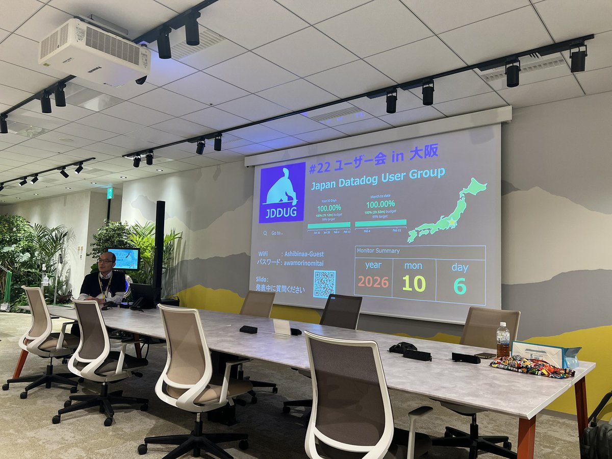 mkdev_10's tweet photo. はじまった🚀大阪初開催🐙
#JDDUG https://t.co/x0NLbJXEGW