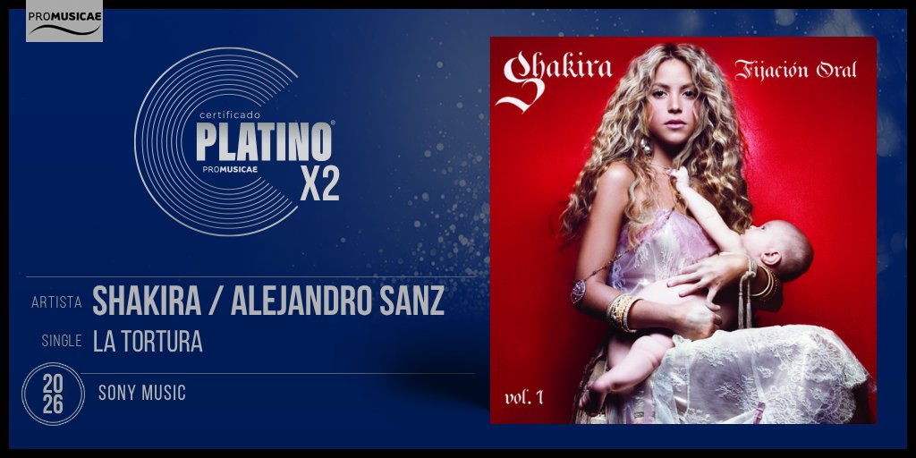 portaldemusica's tweet photo. @karolg @judeline__ @_rusowsky @UniversalSpain @Aitanax @itsyoungmiko @WarnerMusicES 🎶 #DiscoDePlatino 💿x2 para LA TORTURA de @shakira @AlejandroSanz https://t.co/hvIn4kdHYX