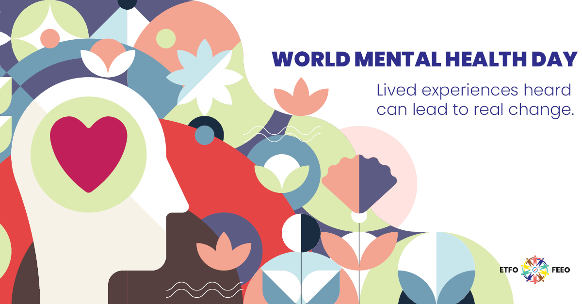 ETFOeducators's tweet photo. Lived experiences heard can lead to real change. It's about real voice and real, meaningful change!

October 10 is World Mental Health Day. #mhforall #WMHD2026 https://t.co/PyCnmEQkf2