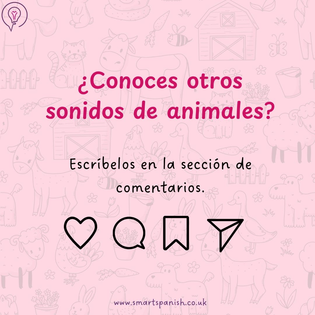 smart_spanish's tweet photo. Do you know the names of other animal noises?
Write them in the comment section!👇🏻
#smartwords
#smartspanish
#basingstoke
#barcelona https://t.co/wpn7W2OdaP