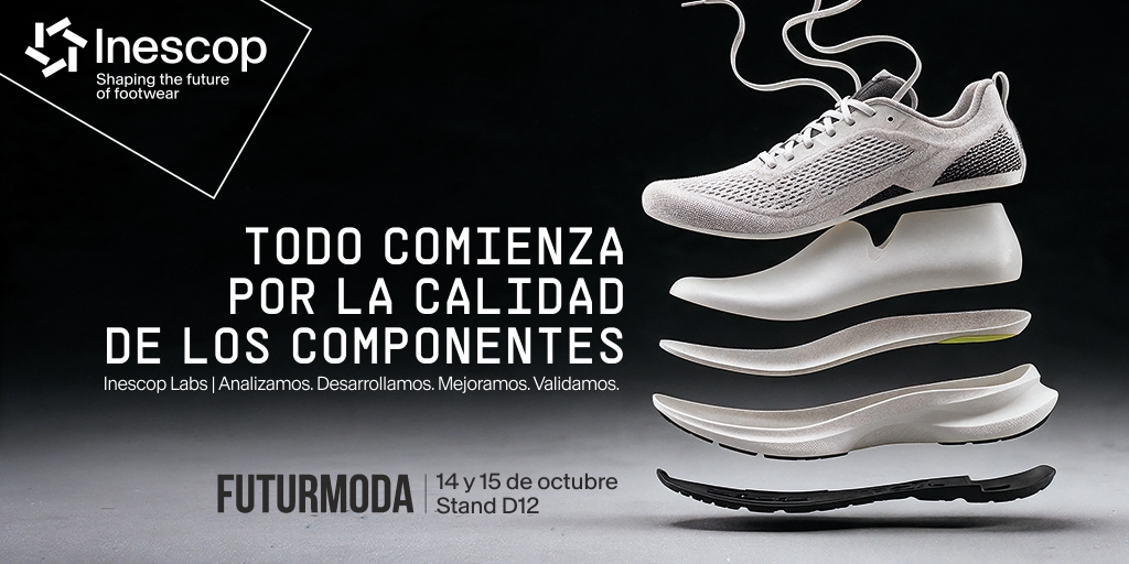 InescopTech's tweet photo. 👟 Un zapato nunca es solo un zapato. Todo empieza por sus componentes.

En @feriafuturmoda ponemos el foco en su calidad. Desde #InescopLabs ayudamos a analizar, validar y demostrar sus prestaciones.

📍 14-15 octubre | Stand D12
🎟️ Entradas: https://t.co/vh837OFXDw
#Inescop https://t.co/TDROevXVNM