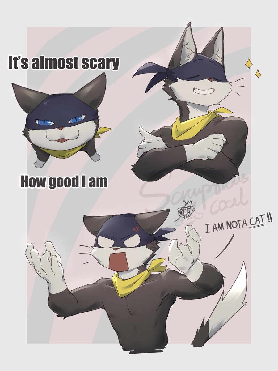 Scrumptiouscoal's tweet photo. It’s Morgana :D https://t.co/08JhB7b9MY