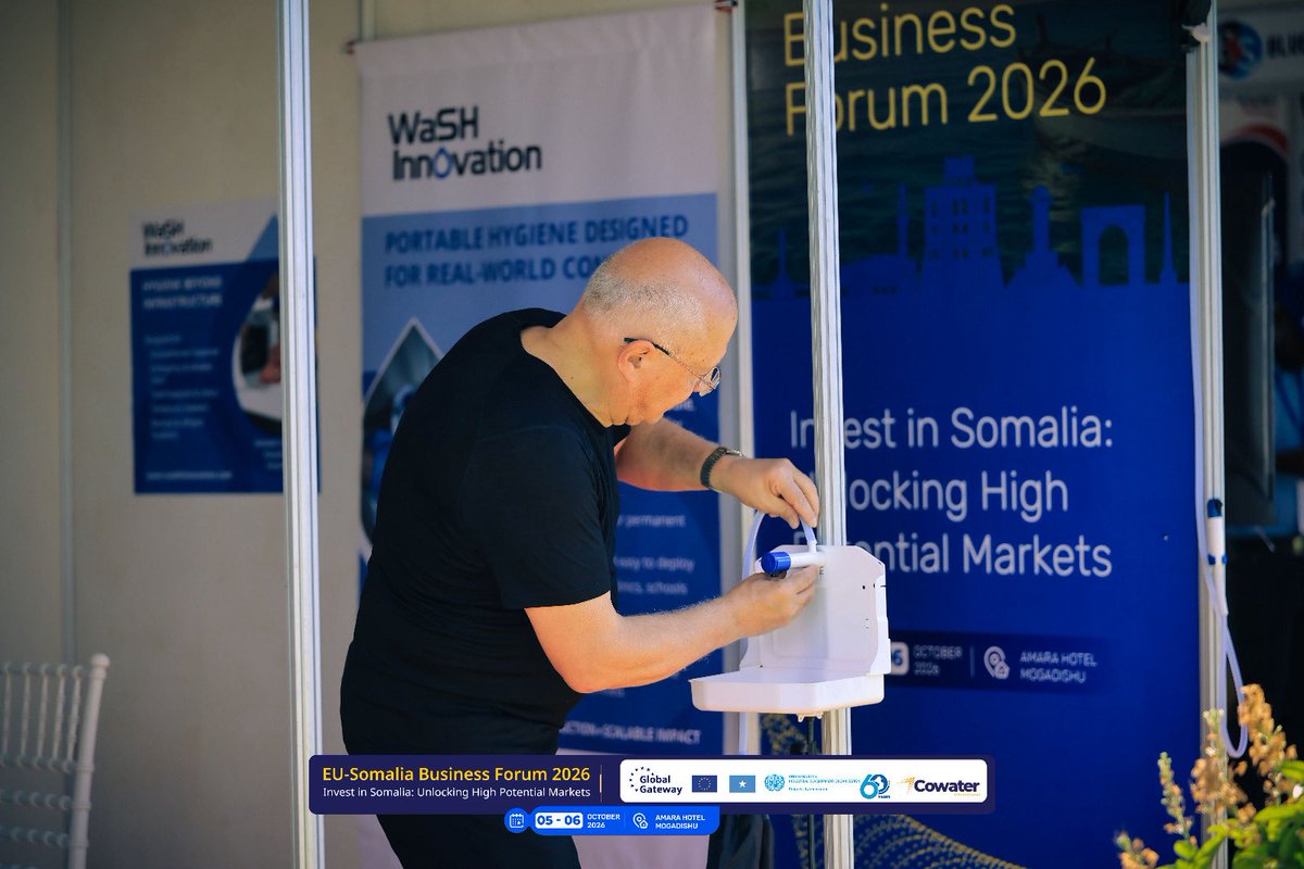 EU_in_Somalia's tweet photo. Day 2 of the EU-Somalia Business Forum! 🇪🇺🇸🇴

Somali &amp; European entrepreneurs are turning dialogue into partnerships across agriculture, energy, digital services &amp; logistics. Under the EU’s #GlobalGateway, private-sector energy is driving growth, jobs and sustainable prosperity. https://t.co/U6oMJqlCqq