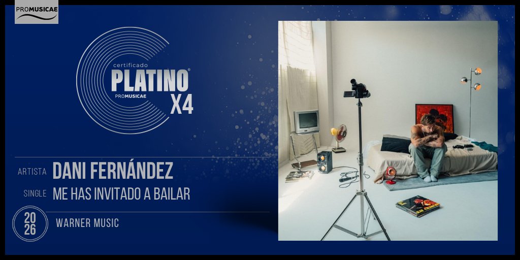 portaldemusica's tweet photo. @karolg @judeline__ @_rusowsky @UniversalSpain @Aitanax @itsyoungmiko 🎶 #DiscoDePlatino 💿x4 para ME HAS INVITADO A BAILAR de Dani Fernández https://t.co/onEyYmNXrd