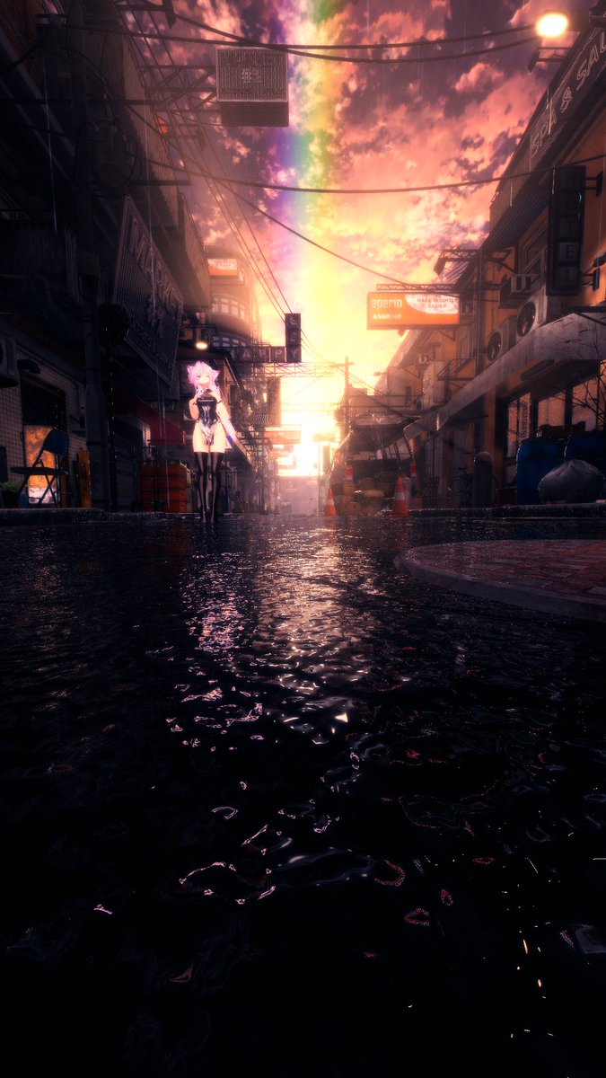 d0ske_13e's tweet photo. 雨上がりにベンチ濡れてるの気づかなくてケツびちゃびちゃになったことが10回はあります。気を付けよう。
#VRchat #shinano3D https://t.co/e3TnddhC45