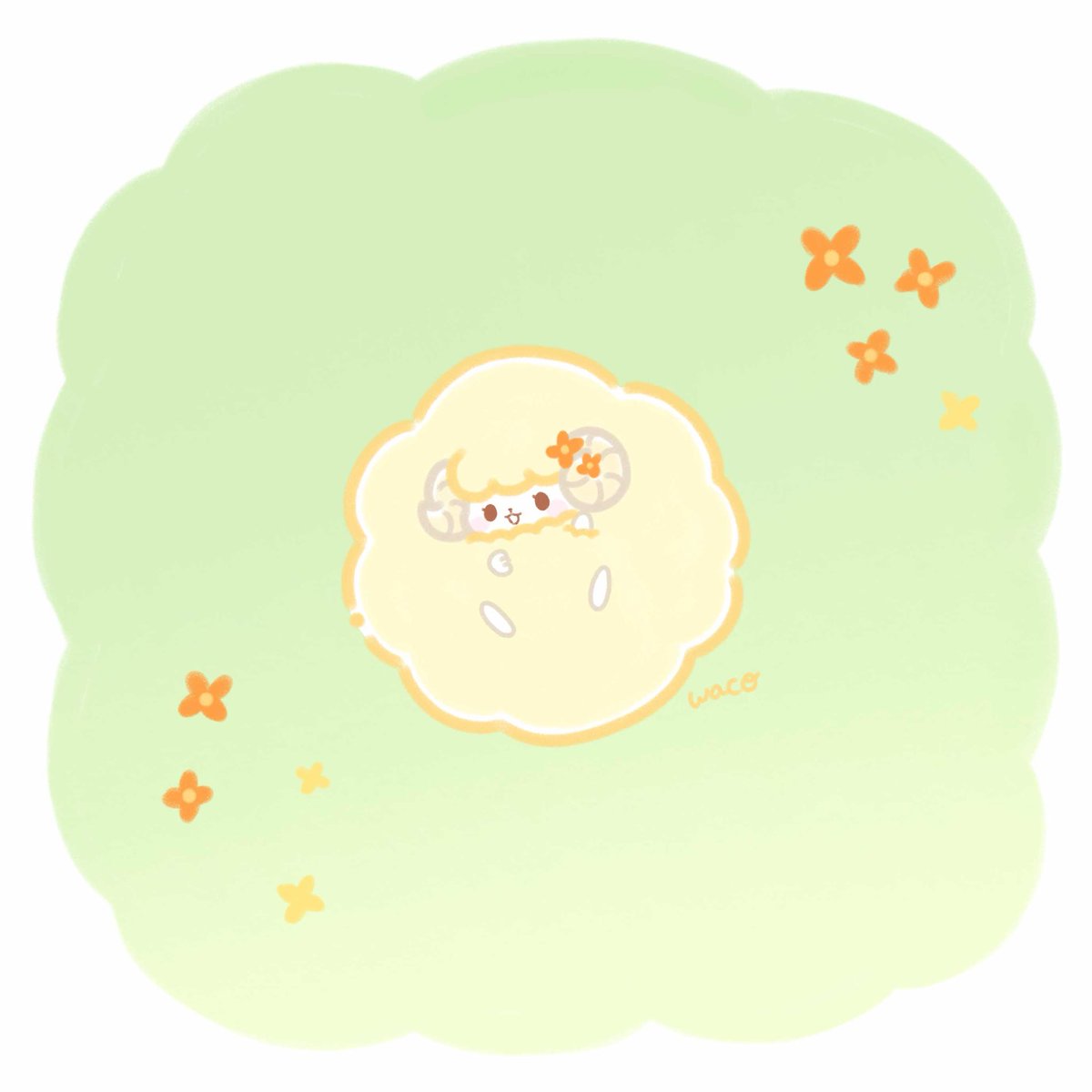 wataamee_2020's tweet photo. 金木犀の香りでおめかししてみたよ🌼

#ゆるいイラスト https://t.co/kJv3FDUPTA