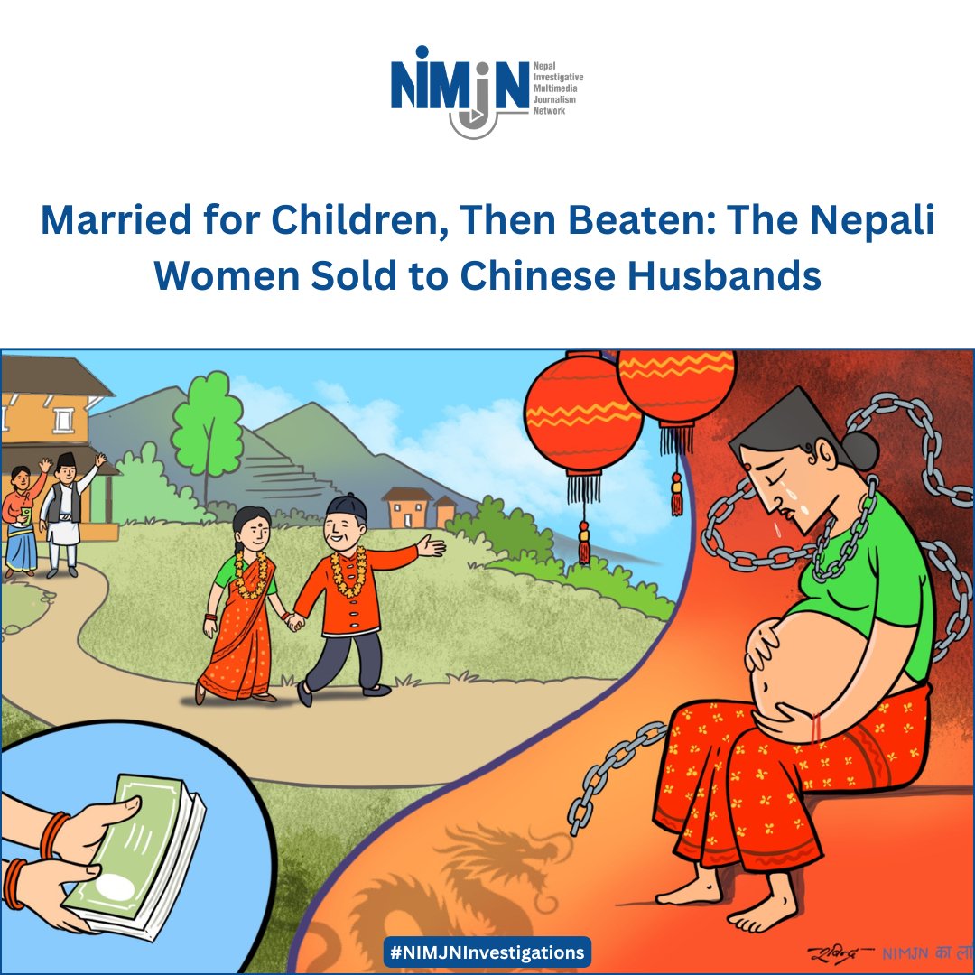 Nepalimjn's tweet photo. Chinese men have been found buying young Nepali women under the guise of marriage solely to bear children, subjecting them to abuse once the child is born.
🔗https://t.co/tceyg0oK0x
#HumanTrafficking #GenderBasedViolence #ForcedMarriage #ChildExploitation #nimjninvestigations https://t.co/SpzCjIz09q