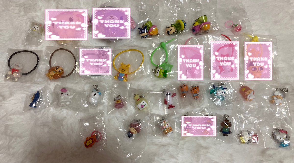 pappy19990831's tweet photo. 【交換・譲渡】めじるしアクセサリー ガチャガチャ モンチッチ マイクラ おじゃる丸 ガスパール しまじろう トイストーリー たまごっち アンパンマン ナルト サンリオ 

【譲】画像1〜2枚目
【求】画像3〜12枚目＞＞異種めじるし、買取

郵送希望です。
️🩵＞💜＞無印 の順で求めております。⬇️ https://t.co/iYtWRjXDBm