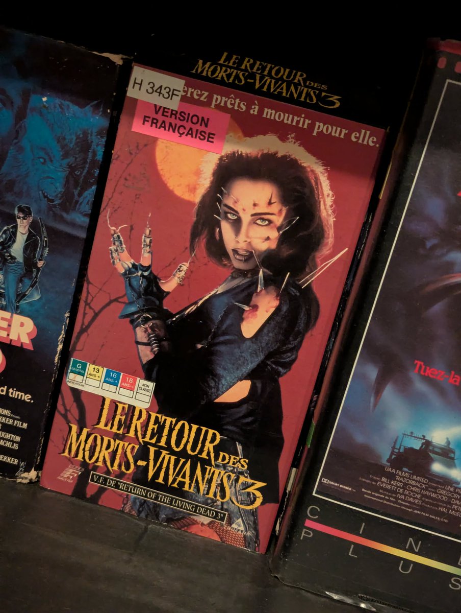 FrankStacyX's tweet photo. @DyerbolicalDB Would need to find it (hence the 'somewhere' 😅). I also have the VHS displayed in my living room. https://t.co/6YwSftqjNs