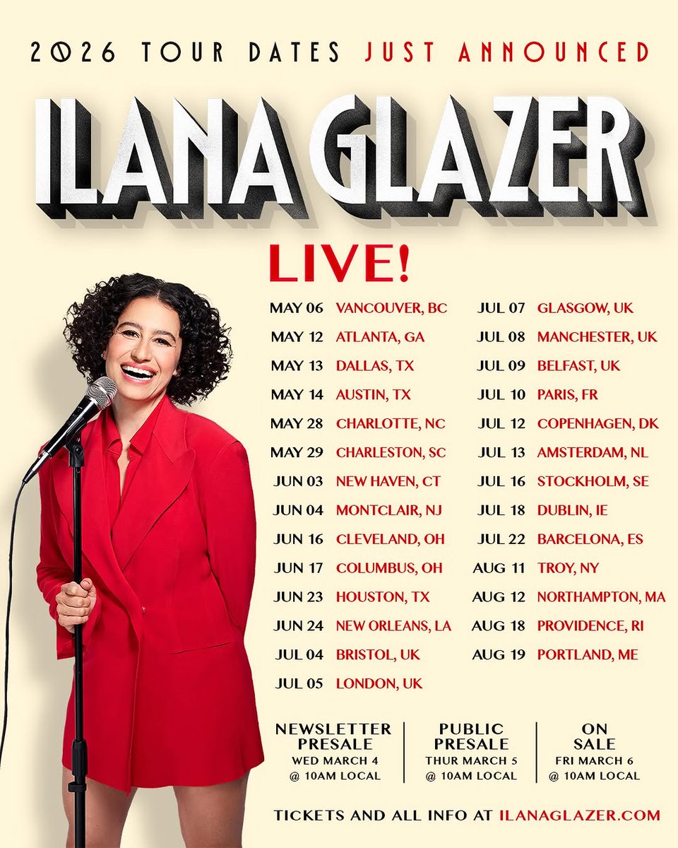 MitchellAd7296's tweet photo. Announcingggg 🗣️ I’m touring the USA, Europe &amp; Canada with new material to connect and laugh with great people. I know I need it!

- Sign up for my newsletter to get access to the exclusive presale code on Wednesday, March 4th @ 10AM local time
- Pub... https://t.co/lJKGF6uFm0
