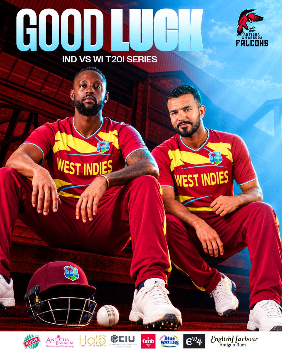 AntiguaFalcons's tweet photo. Wishing the Windies all the best for the IND vs WI T20I Series!
Bring the passion, power, and Caribbean flair to every ball ๐ช๐ฝ
#FeteMatch | #CPL26 | #CricketPlayedLouder | #BiggestPartyInSport https://t.co/pnjjIcjZcA