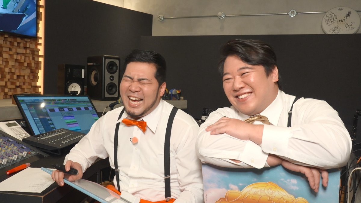 oricon's tweet photo. 📺️ニカゲーム
こっちのけんと作の番組主題歌が完成❗️
⠀
二階堂高嗣、松井ケムリ、ラランド・ニシダが
レコーディングスタジオへ向かうと
ラコちん🦦に閉じ込められてしまう💦
⠀
番組の最後には
二階堂も思わず驚くサプライズが👀
https://t.co/Wi4O61dh9T
⠀
#ニカゲーム https://t.co/y5WTyb9pCK