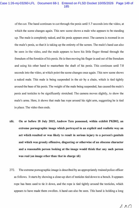 MichaelMilsomIP's tweet photo. Is the reason ANDREW TATE'S BALLS DON'T WORK because he has a HOMEMADE CASTRATION and BALL TORTURE fetish?

AS CONFIRMED BY COURT DOCUMENTS?

(Trigger warning and no I'm not joking) https://t.co/9h9iyuP5AY