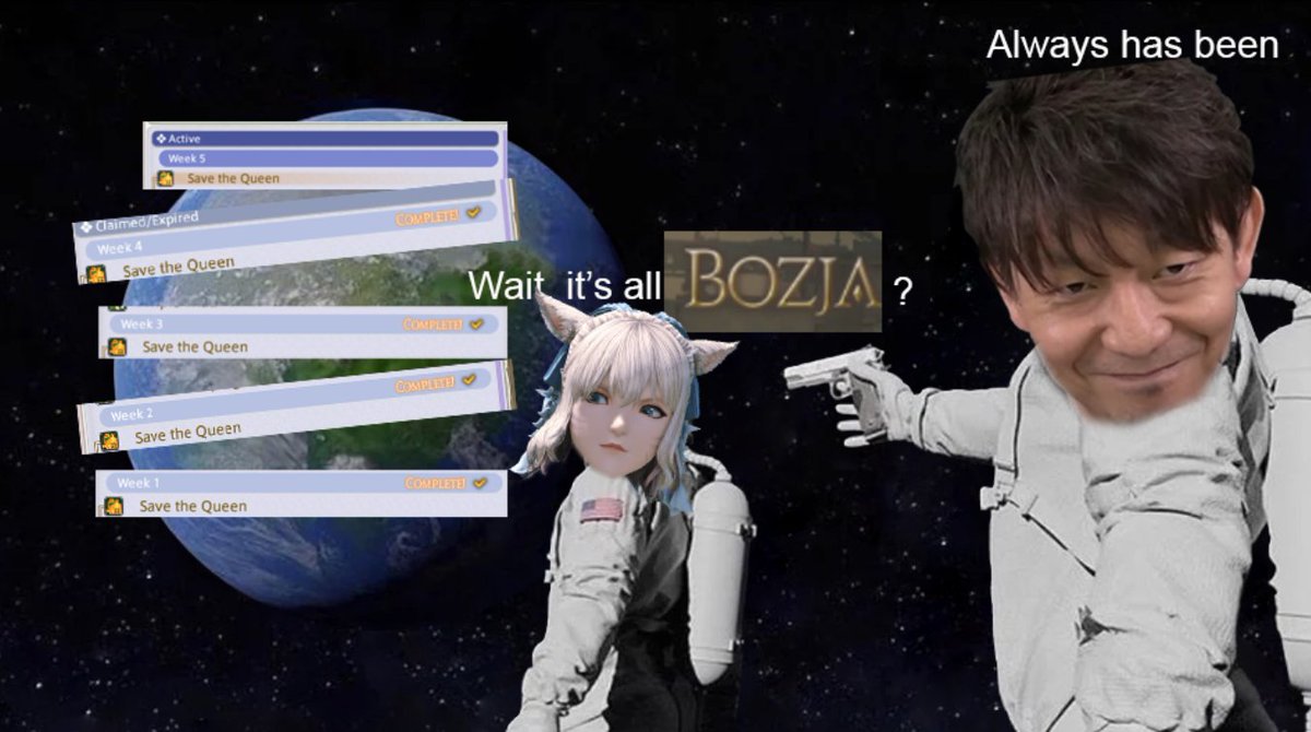 Beakiebee's tweet photo. Happy Bozja day my drafted Warriors of Light 💛 https://t.co/HF7qhqFIZJ