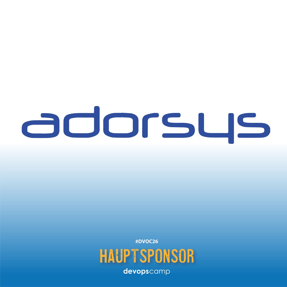 devops_camp's tweet photo. Hauptsponsor: @adorsys - Vielen Dank für eure Unterstützung! #dvoc26 #devopscamp #devops #barcamp #nuedigital https://t.co/76k23C8Clx