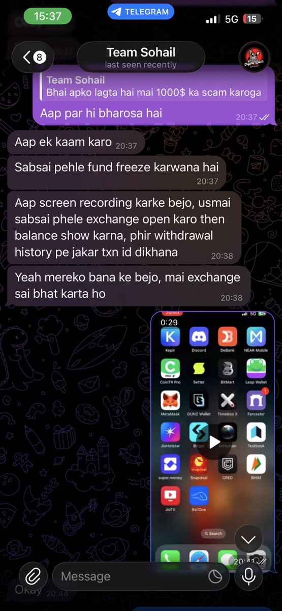 FreakinXBT's tweet photo. Even after scamming me and saying that he is not linked with the scammers, he continuously posted about his P2P in his main channel https://t.co/oCFBvpbC5r