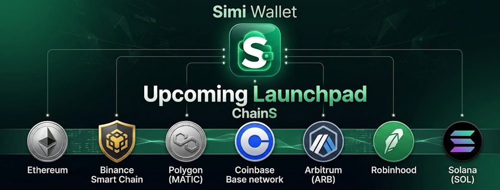 Since_Network's tweet photo. 🔥 Simi Wallet Launchpad is LIVE Tomorrow (Oct 7)!

Access top Launchpads across ETH, BSC, Polygon, Base, Arbitrum, Robinhood &amp; Solana — all in one place!🚀
Get ready &amp; download now 👇

Get early: 
📲 https://t.co/wXbUapEbK1
#SimiWallet #Web3 #Crypto #Launchpad #MultiChain https://t.co/NSR3dtlujg