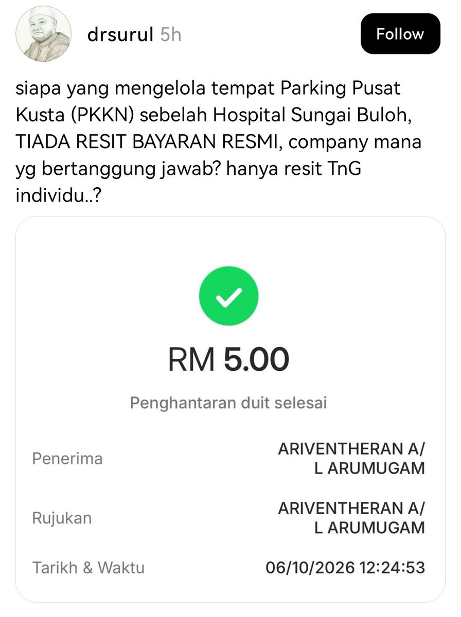MALAYSIAPROBLM's tweet photo. Ilmu berguna hari ni:

"senang je kes camnie. Tuan call 997 NSRC (SCAM) bagitau die mintak bayaran parking dan tuan rase telah tertipu. confirm die akan tanggung kesusahan lepas nie. Buat segera tuan"

Terima kasih pada yg dh share maklumat ni https://t.co/kb4FiAbPtF