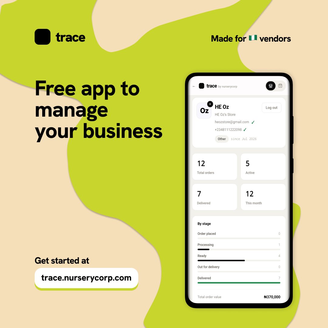 TracebyNC's tweet photo. Say hello to the free business management app. Made for Nigerian business. Get started at https://t.co/hhwgCtDSXt. https://t.co/ZpCk19xVv7