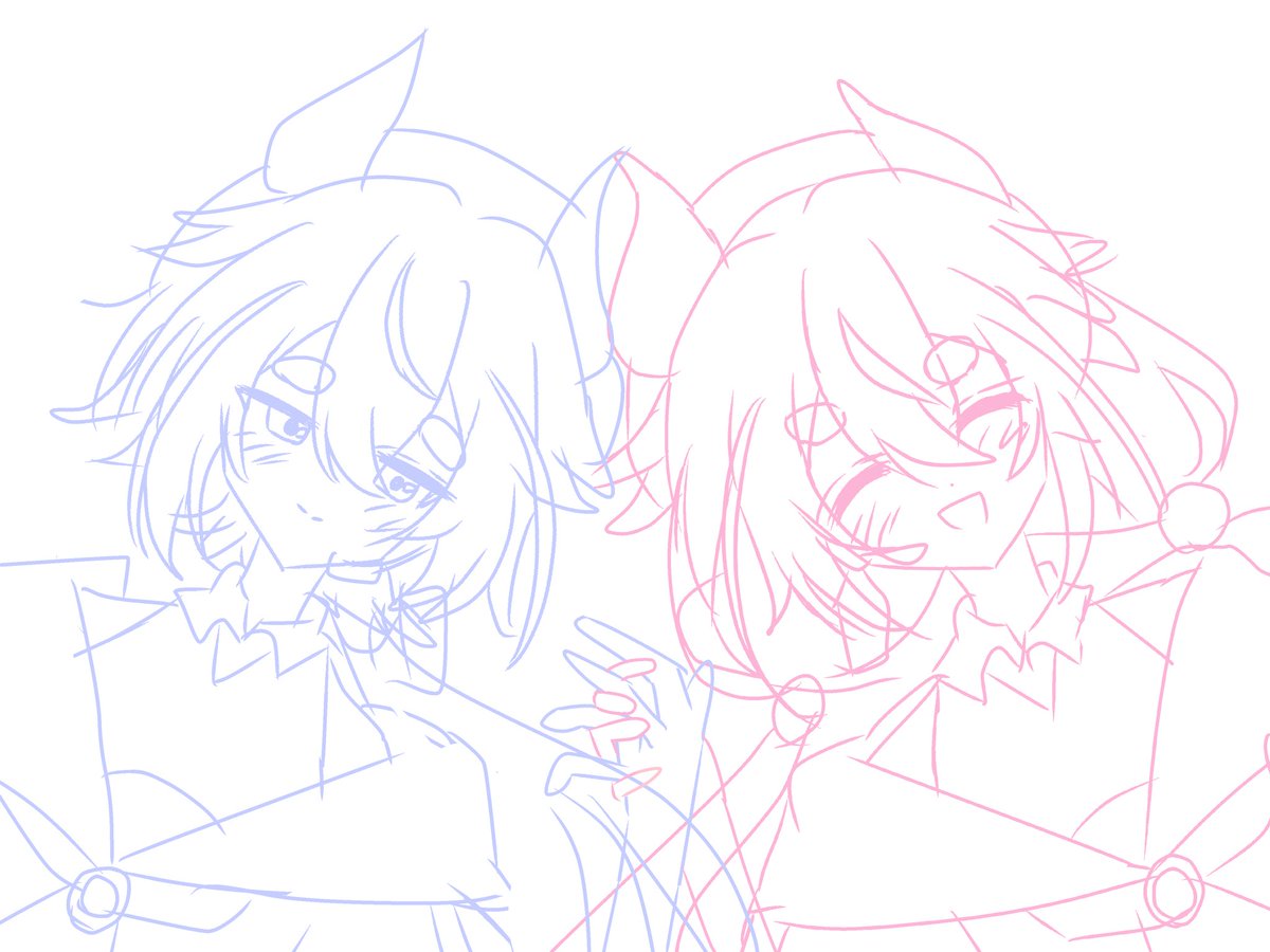 hazukihazuhazu's tweet photo. WIPですよヒメミコですね最高 https://t.co/cagme7UWrq
