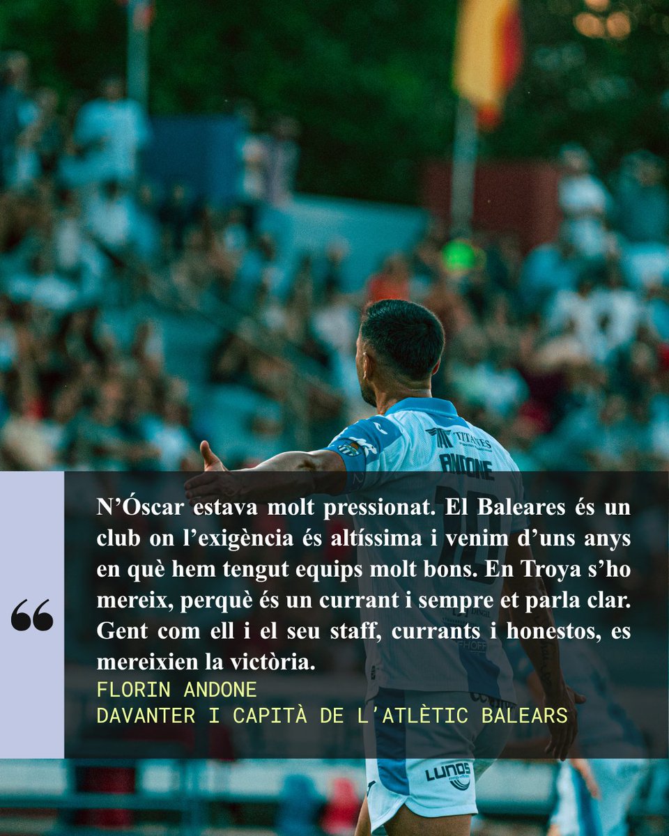 ATBxtra's tweet photo. 🎙️ Florin Andone, davanter i capità de l’@atleticbalears, en declaracions a @TerritorioATB de @fibwiradio: