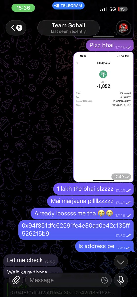 FreakinXBT's tweet photo. This MF @CryptoRangerYt is really a scammer, he scammed me of more than ₹100,000 back in April. He is using mediator as a bait as if he is not the one scamming people. I am putting all the proofs here… Beware of this mf Sohail Khan. https://t.co/8wulgbOpyU