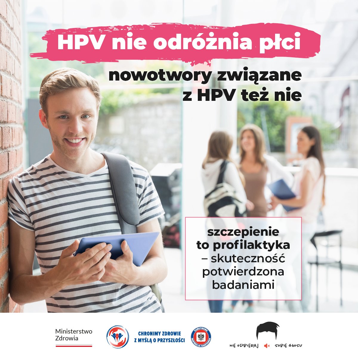 GIS_gov's tweet photo. HPV nie odróżnia płci – może dotyczyć każdego z nas. Wirus jest związany https://t.co/Harj1ukTqs. z nowotworami szyjki macicy, odbytu, prącia, pochwy, sromu oraz głowy i szyi. Szczepienie przeciw HPV jest bezpieczne i może znacząco zmniejszyć ryzyko zachorowania na raka. https://t.co/wZLFtK9yG5