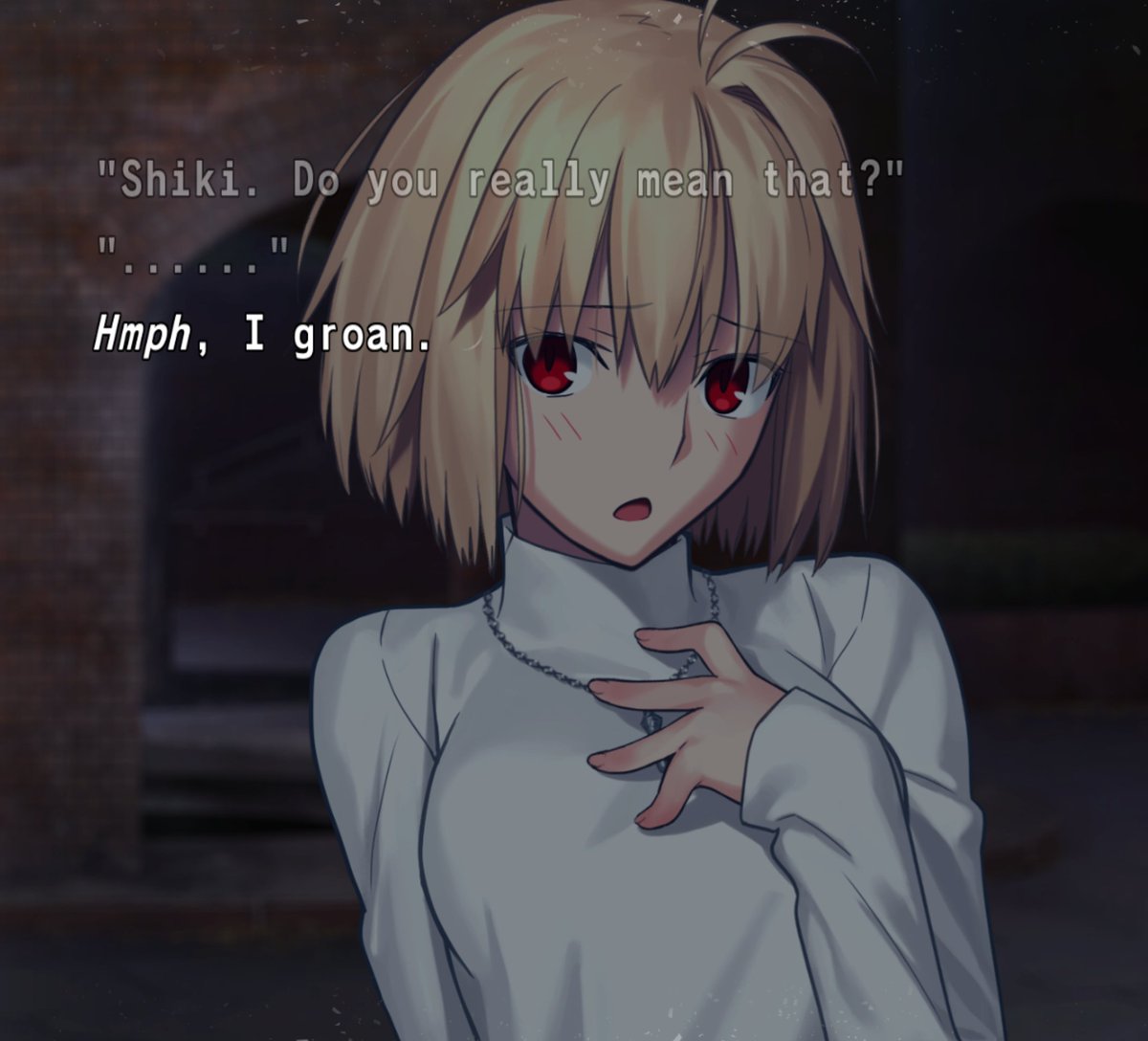 AlpelDokkan's tweet photo. My MC a whole ass tsundere bro https://t.co/NxWuk9Gwww