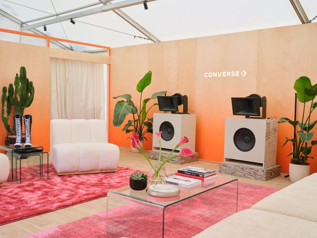 keystructures's tweet photo. Our latest build for the VIP area at All Points East.

The result was a stunning Converse lounge, a calm, stylish space for VIP guests to escape the crowds.

Planning a brand activation, pop-up or festival hospitality space? Get in touch.
📞 0208 944 9633 https://t.co/iF0PBXytDj