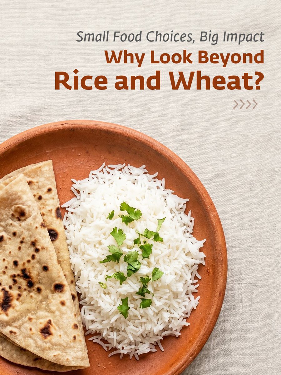 ishafoundation's tweet photo. Bring more variety to your plate by including millets and other whole grains alongside rice and wheat. https://t.co/PlQ4GfMQwf