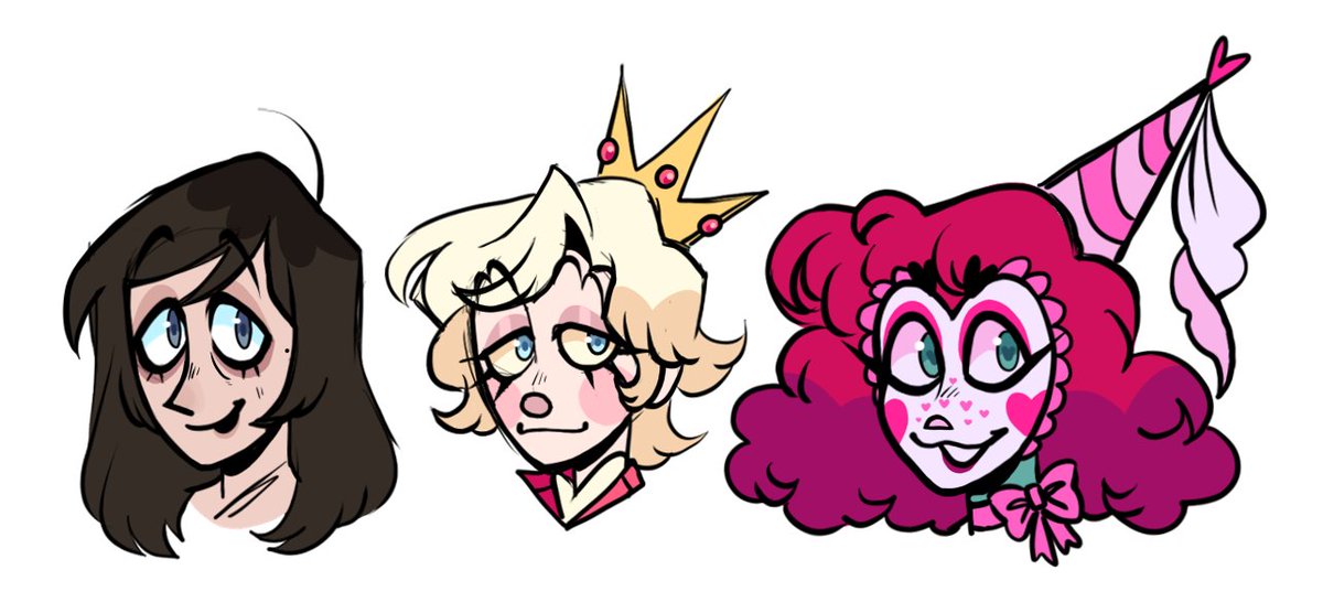 JocDagger's tweet photo. Trying out something by giving them a different nose. Kinda helps distinguish the Dreamland characters from Elise https://t.co/KKPrGLOSE6