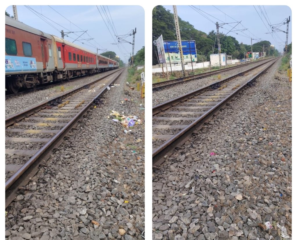 SalemDRM's tweet photo. Deep Clean Drive! 💪🧹

Day 3 - Swachhata Pakhwada 2026
Trackside &amp; Legacy Waste Cleaning Drive at Coimbatore &amp; Erode Railway station - Salem Division

#SwachhataPakhwada2026 #SalemDivision #TracksideCleaning https://t.co/x32wOIxEFZ