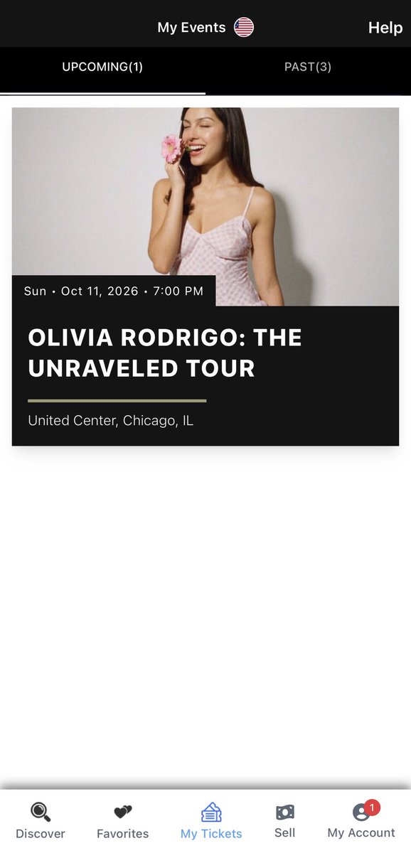 Mackenziee096's tweet photo. Anyone interested in buying 3x tickets for Olivia Rodrigo show concert. 

Location: United Center, Chicago, Illinois 

Date: Sunday, October 11, 2026 

Send me a message if you're interested or want more details. 

I can show proof of the tickets. https://t.co/KgeWI3PKVY