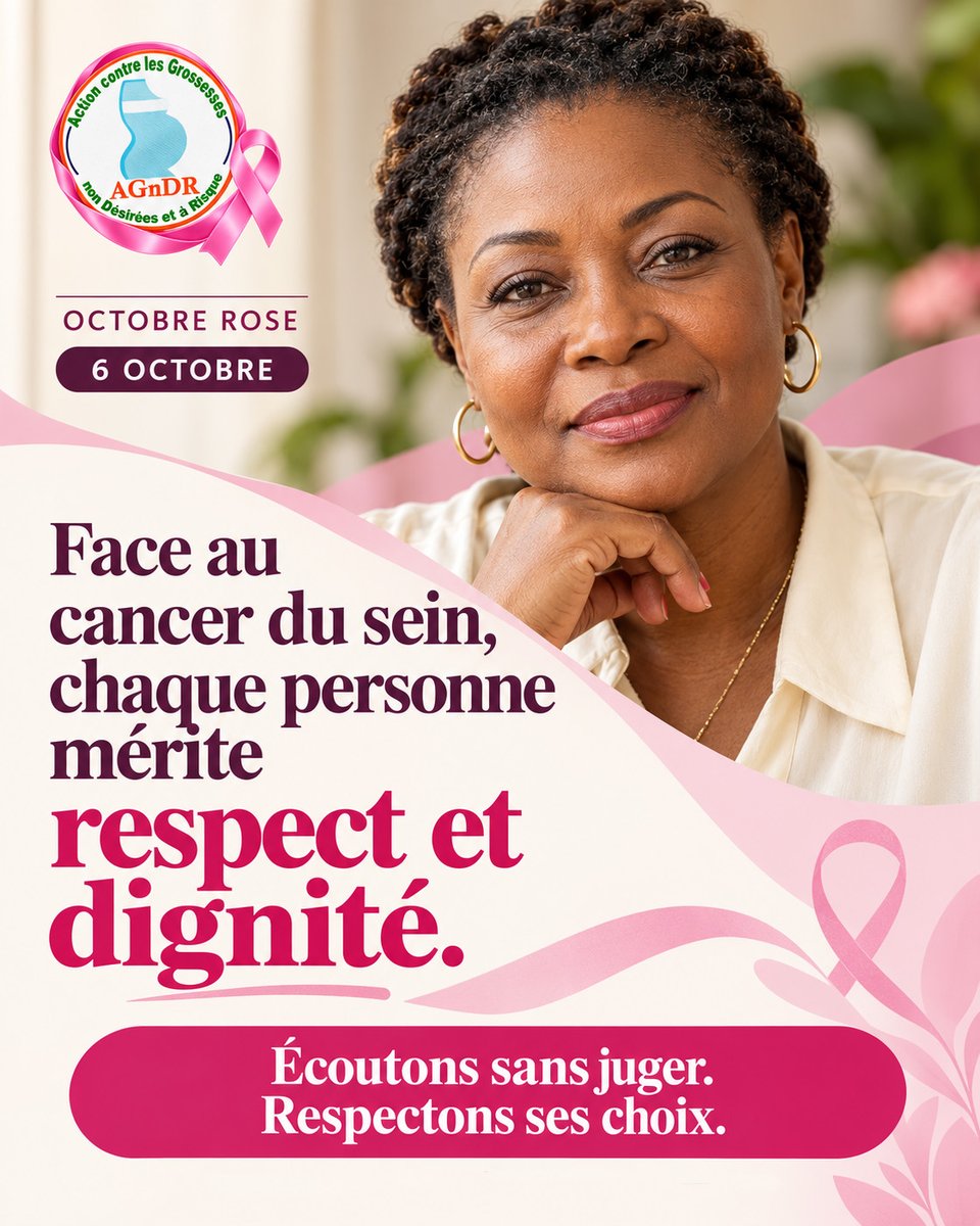 CoalitionAgndr's tweet photo. 6 octobre
Face au cancer du sein, chaque personne mérite respect et dignité
#OCTOBREROSE #cancerdusein #AGnDR #AmplifyChange https://t.co/AkJqJAUXv8