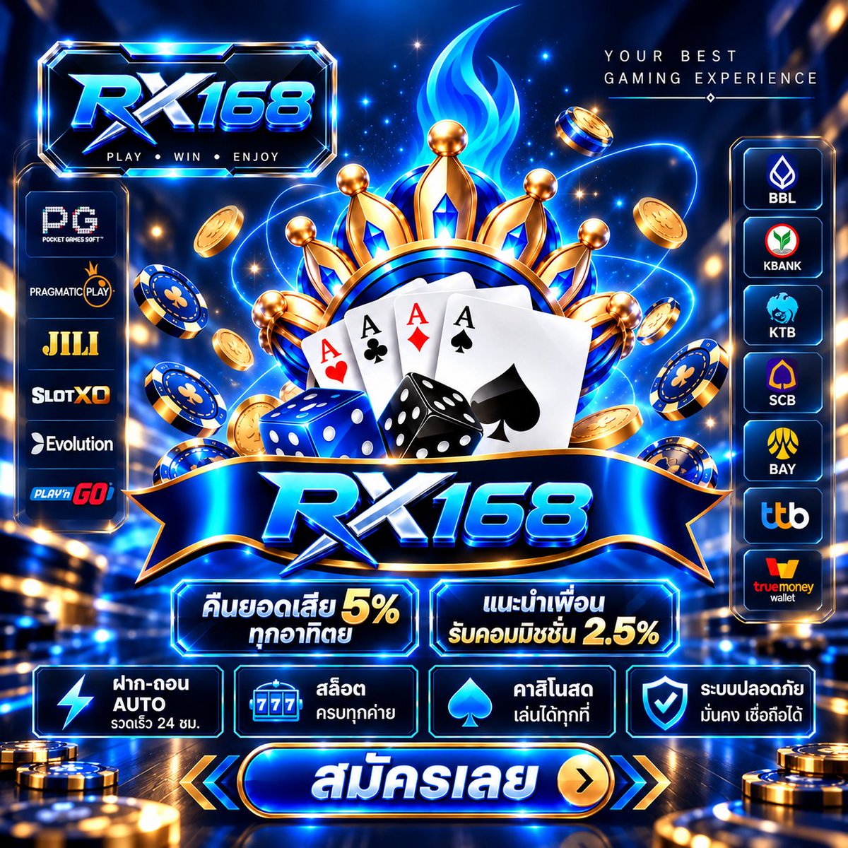 annnalee481's tweet photo. RX168 🎰 ครบทั้งสล็อตและคาสิโนในที่เดียว
⚡ ฝาก-ถอน AUTO รวดเร็ว 24 ชม.
💙 คืนยอดเสีย 5% ทุกอาทิตย์
💰 แนะนำเพื่อน รับคอมมิชชั่น 2.5%
🔒 ระบบปลอดภัย มั่นคง เชื่อถือได้

👉 สมัครเลย https://t.co/ihFVDwaPSg

#RX168 #คาสิโนออนไลน์ #สล็อต𝙥𝙜 https://t.co/lhOEBPdpK1